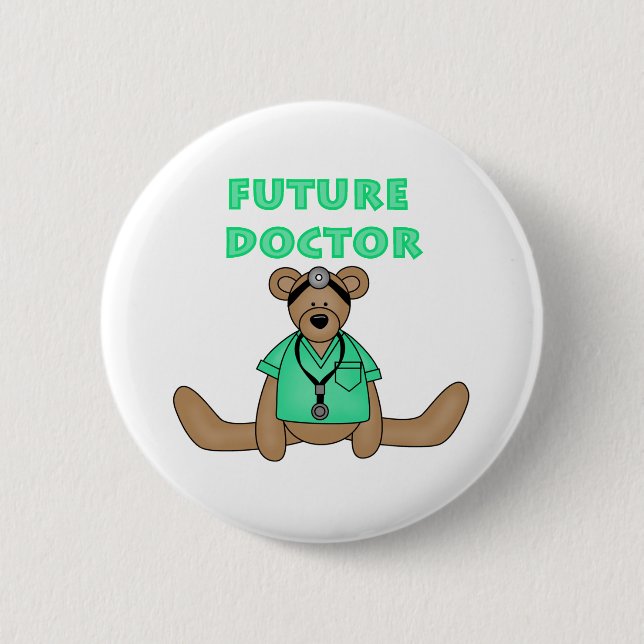 Future Doctor Pinback Button (Front)