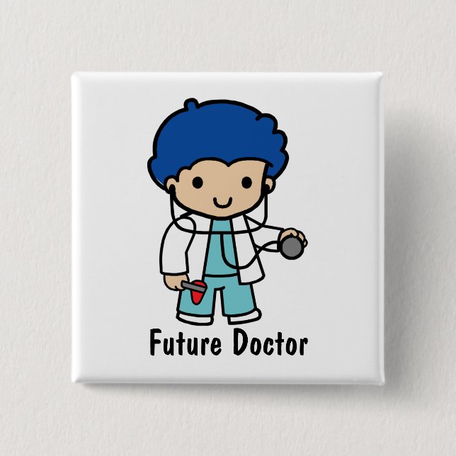 Future Doctor Pinback Button (Front)