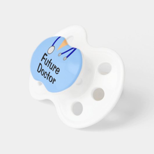 Future Doctor Scrubs Funny Baby Binkie Pacifier (Front Right)