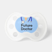 Future Doctor Scrubs Funny Baby Binkie Pacifier (Front)