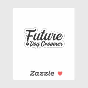 Future Dog Groomer Sticker