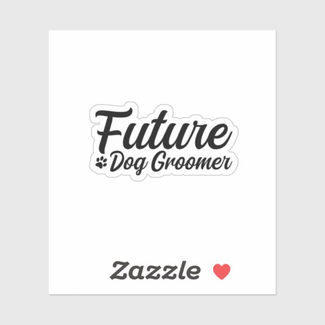 Future Dog Groomer Sticker (Sheet)