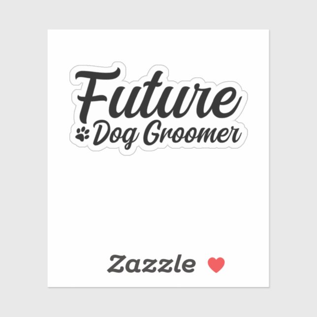 Future Dog Groomer Sticker (Sheet)