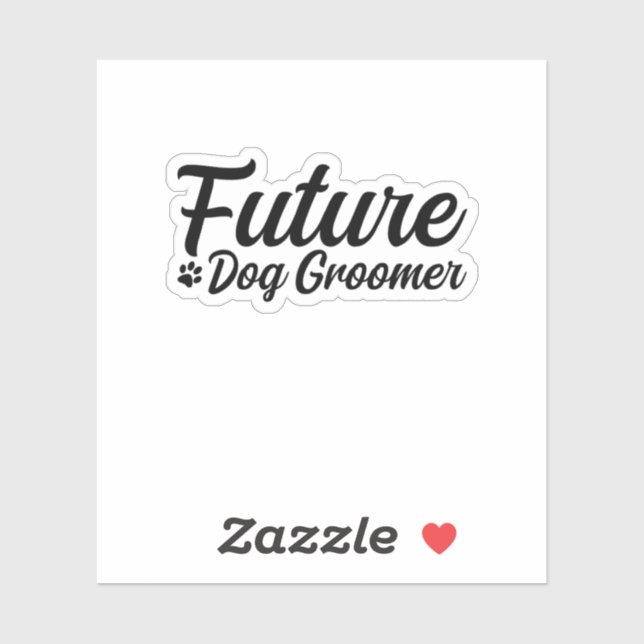 Future Dog Groomer Sticker (Sheet)