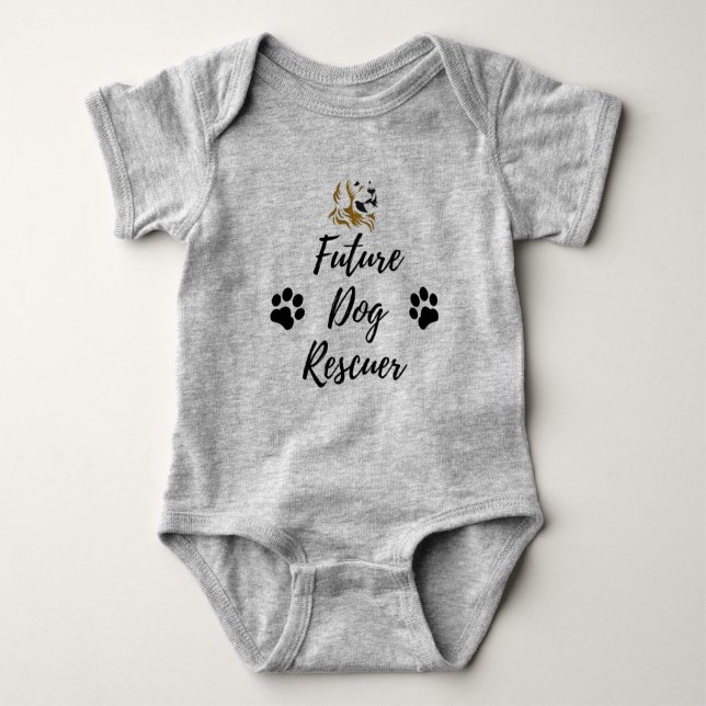 Future Dog Rescuer Baby Bodysuit (Front)