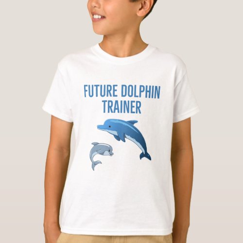 Future Dolphin Trainer kids T_Shirt