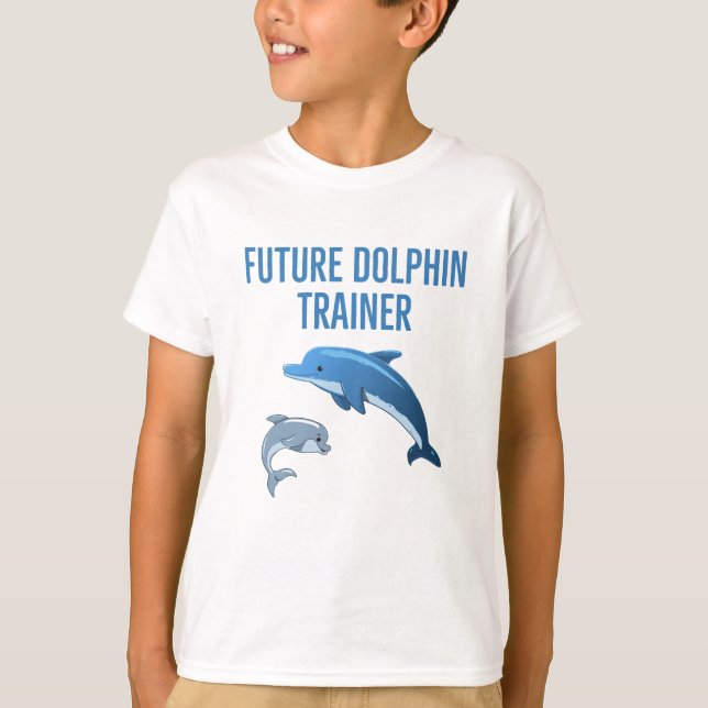 Future Dolphin Trainer kids T-Shirt (Front)