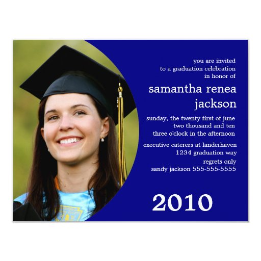 Future Dreamer Graduation Invitation (Blue) | Zazzle