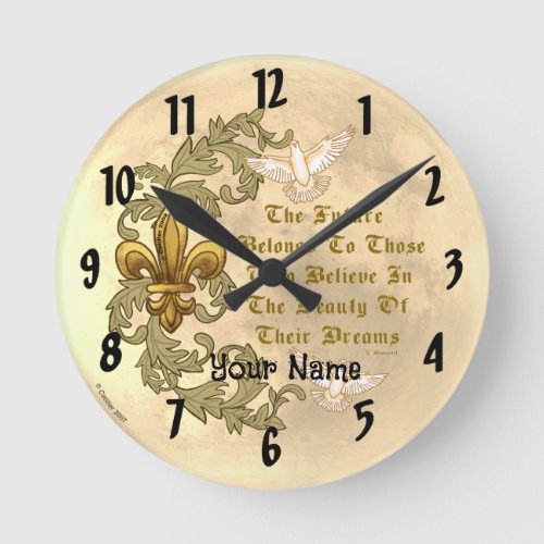 Future Dreams custom name Clock