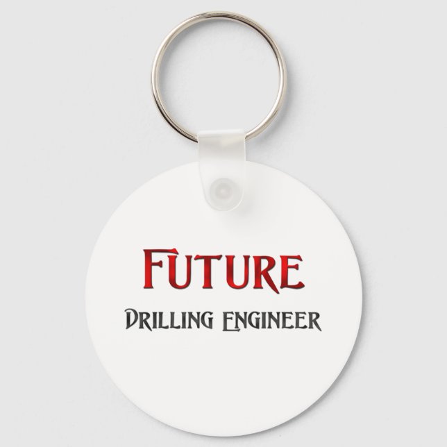 Future Drilling Engineer Keychain (Front)
