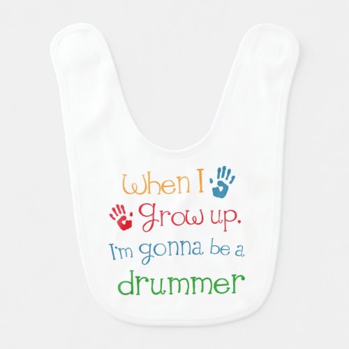 Future Drummer Baby Bib