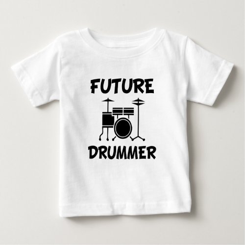 Future Drummer funny baby shirt
