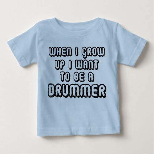 Future Drummer Music Baby T_shirt