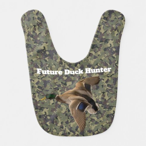 Future Duck Hunter _ Mallard Baby Bib