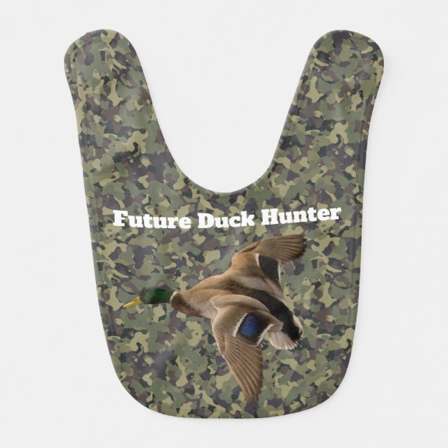 Future Duck Hunter - Mallard Baby Bib (Front)