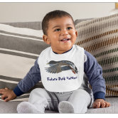 Funny Largemouth Bass Fishing Dad Fish Baby Baby Bib