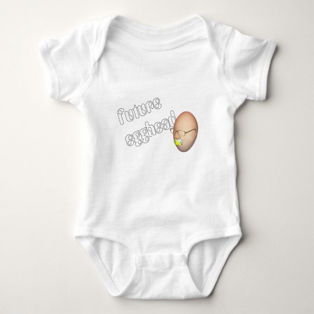 Future Egghead Baby Bodysuit (Front)