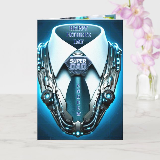 Future Elegance – 4D Necktie Father’s Day Card (Orchid)