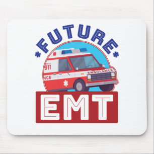 Future EMT Paramedic Ambulance Driver Mouse Pad