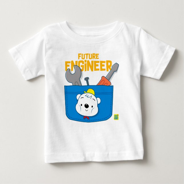 Future Engineer 2 Cute Bear for baby Baby T-Shirt (Front)