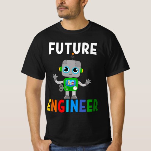 Future Engineer Costume Robot Robotics Career Adul T_Shirt