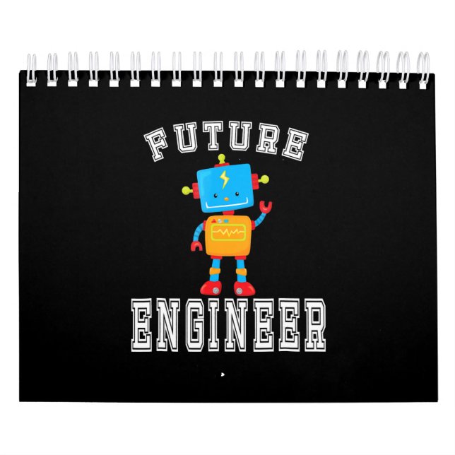 Future Engineer Costume Robot Robotics Lover Gift Calendar (Cover)