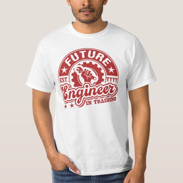 Future Engineer (EST. YEAR Customizable) T-Shirt (Front)
