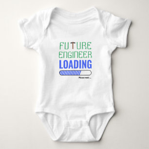 Future Engineer Loading Funny Personalized Unisex Baby Bodysuit