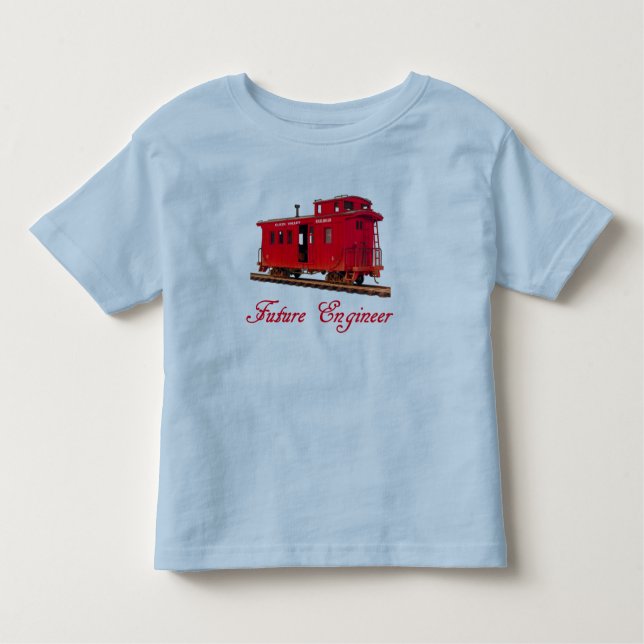 FUTURE ENGINEER-T-SHIRT --RED CABOOSE TODDLER T-SHIRT (Front)