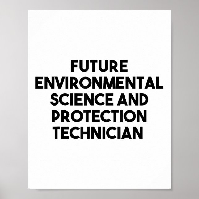 Future Environmental Science And Protection Techni Poster (Front)