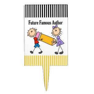 Future Famous Author Cake Topper