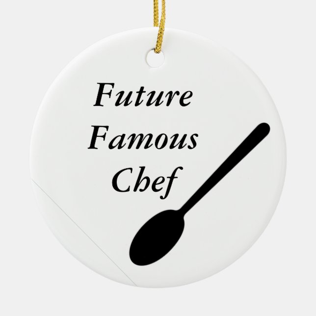 Future Famous Chef Ceramic Ornament (Front)