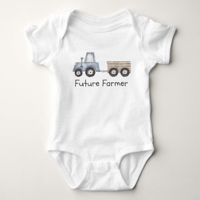 Future Farmer, Country Baby Shower Gift Bodysuit (Front)