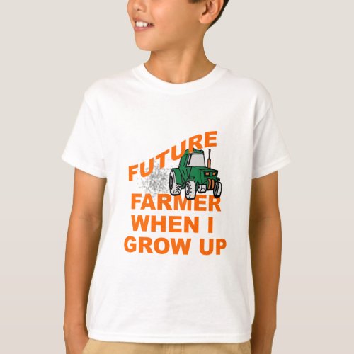 Future Farmer Oliver Farming T_Shirt