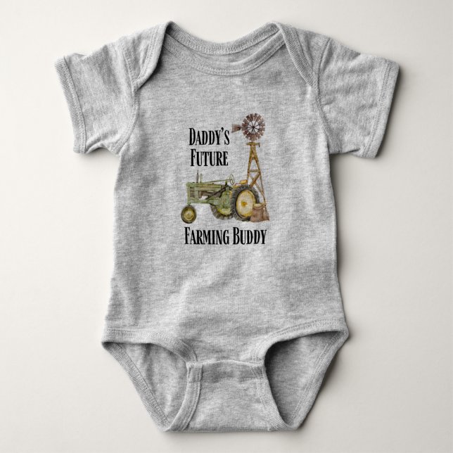 FUTURE FARMING BUDDY BABY BODYSUIT (Front)