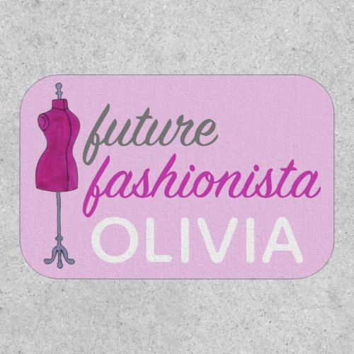 Future Fashionista Sewing Fashion Design Mannequin Patch