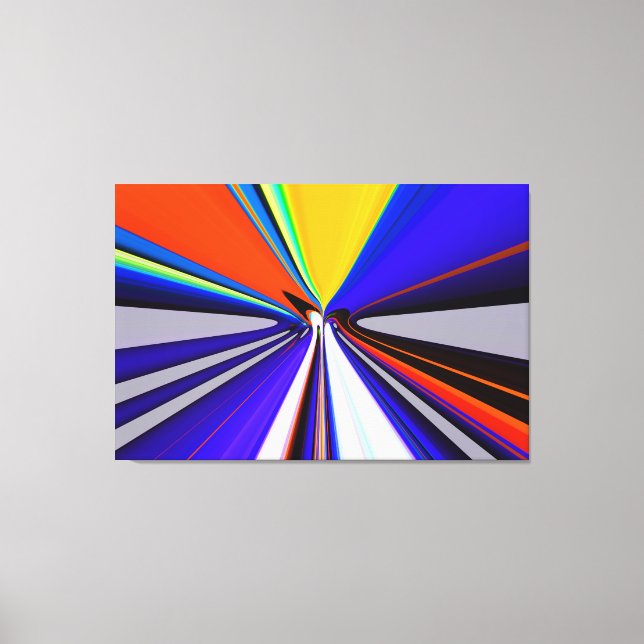 Future fast travel art canvas print (Front)