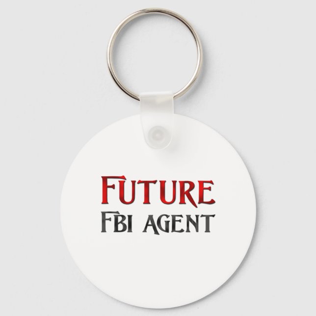 Future Fbi Agent Keychain (Front)