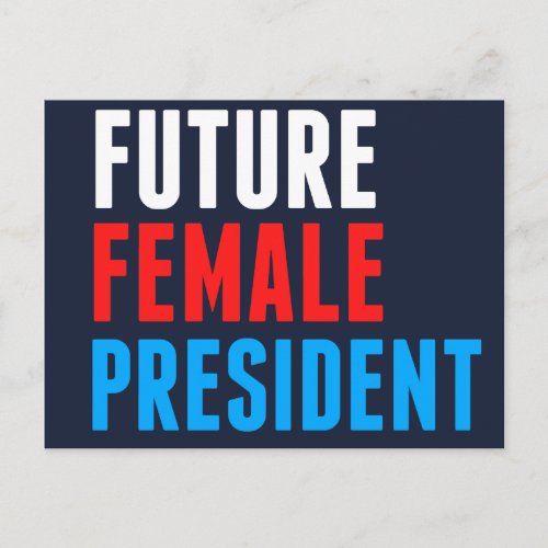 Future Female President Postcard