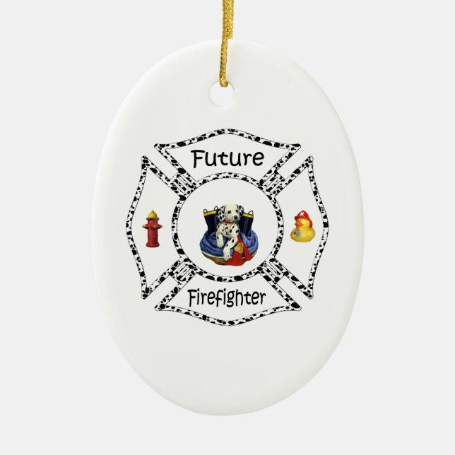 Future FF Dalmation Ceramic Ornament (Front)