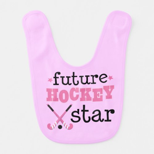 Future Field Hockey Star Sports Baby Bib