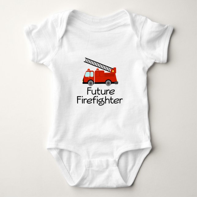 Future Firefighter Baby Bodysuit (Front)