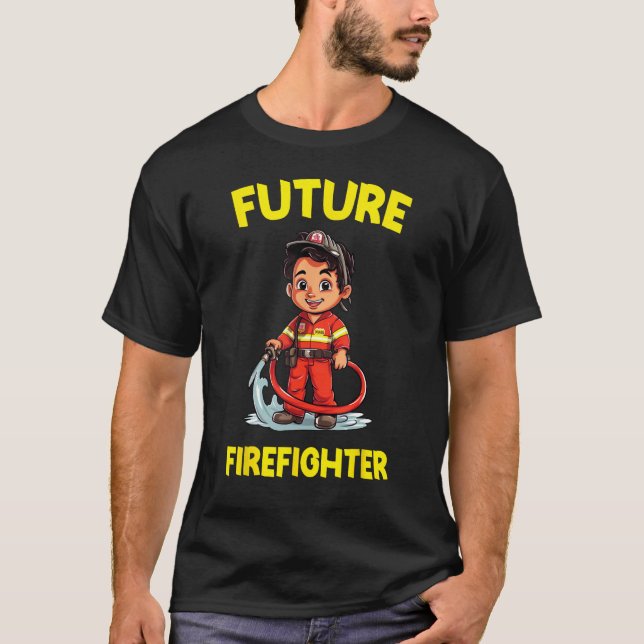 Future Firefighter  Cool Back to School T-Shirt (Front)