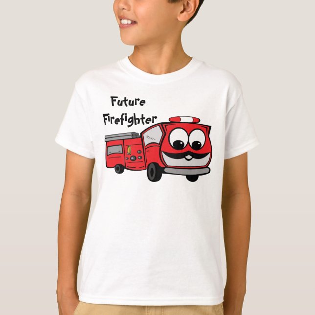 Future Firefighter - Fire Engine T-Shirt (Front)