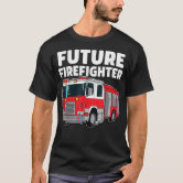 Womens Firetruck Cute Future Firefighter V-Neck T-Shirt