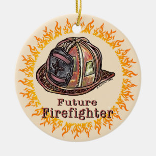 Future Firefighter Helmet ornament