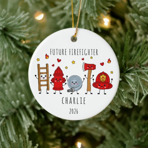 Future Firefighter Personalized Ornament