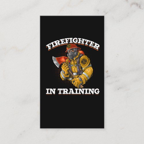 Future Fireman Cool Boys and Girls Firefighter Business Card