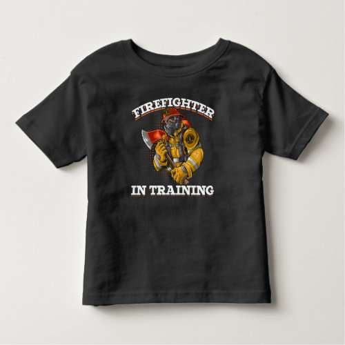 Future Fireman Cool Boys and Girls Firefighter Toddler T_shirt