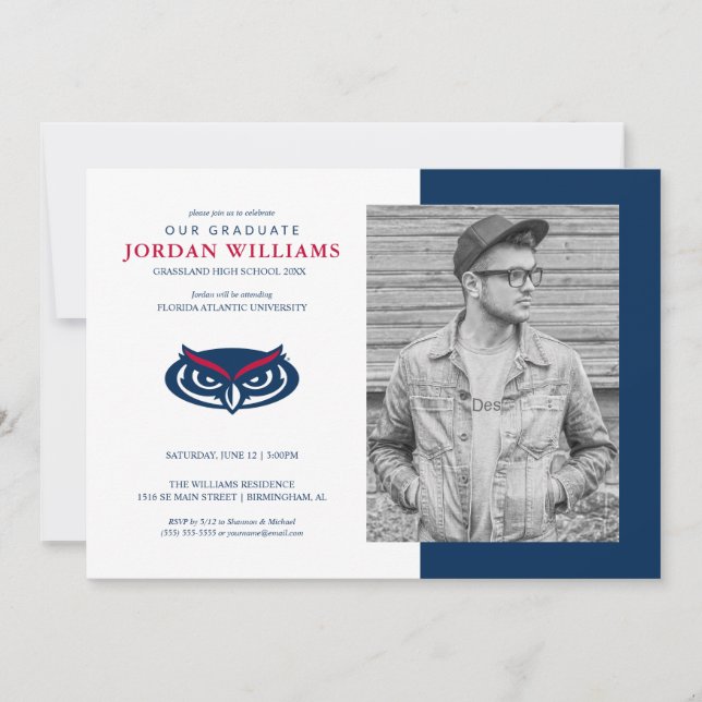Future Florida Atlantic Graduation Announcement (Front)